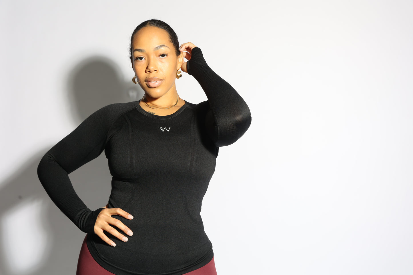 Reese Performance Knit Top - Onyx