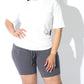 grey curvy jogger shorts thick