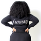 Luxury Embroidery hoodie Black